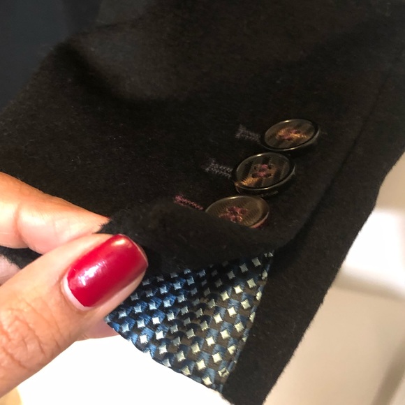 Ted Baker Black Peacoat Sz Small - Picture 6 of 8